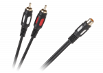Kabelis 1 RCA lizdas - 2 RCA ki&scaron;tukai 25 cm
