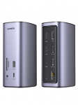 Jungčių stotelė 12in1 USB-C - 2xHDMI, DisplayPort, USB-A, microSD/SD RJ45 CM555 Revodok Pro 312 UGREEN