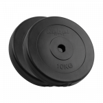 Bituminių svarelių rinkinys 2x10kg, skylė 31mm, klasikinė plok&scaron;tė, REBEL ACTIVE