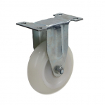 Fiksuotas ratas fi 100mm plastikas su tvirtinimo plok&scaron;te, keliamoji galia 145 kg 3022 - 100x30