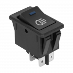 Jungties jungiklis 12V &scaron;viesos jungiklis su mėlynu diodu