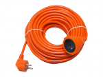 PR-160 tinklo ilgintuvas 1 lizdas su įžeminimu 30 m oranžinis (3x1.5 mm)