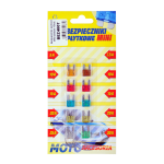 Mini automobilio saugiklių komplektas 10vnt.