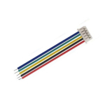 Mikro JST lizdas su 150 mm laidu - 5 PIN žingsnio 1.25 - MCX - moteri&scaron;kas (moteris)