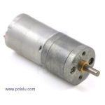Variklis Pololu 25Dx58L Su Pavara 499:1 6V 12RPM
