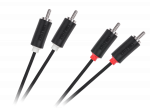 2RCA-2RCA kabelis 1 m Cabletech standartas