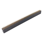 Smeigtuko lizdas 2.54 mm - 1x40 auksinis kai&scaron;tis - moteri&scaron;kas