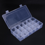 18 skyrių 230x118x42mm organizatorius - dėžutė smulkiems daiktams