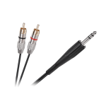 Kabelis 2xRCA - AUX 6.3 mono 1.8m