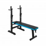 Tiesus reguliuojamas treniruočių suoliukas su stovais REBEL ACTIVE