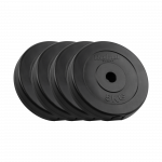 Bituminių svarelių rinkinys 4x5kg, skylė 31mm, klasikinė plok&scaron;telė, REBEL ACTIVE