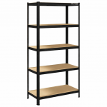 Metalinė daiktų laikymo lentyna 90x40x180cm juoda BLOW