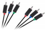 3RCA-3RCA Komponentinis kabelis 1.8 m Cabletech standartas