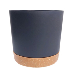 Savaime laistantis gėlių vazonas &ndash; 14.5 cm &ndash; baltas &ndash; su