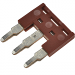 DSS4N-03P ki&scaron;tukinis tiltelis DIN bėgių jungtims raudonas Dinkle