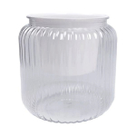 Savaime laistantis gėlių vazonas &ndash; 14.5 cm &ndash; baltas &ndash; su