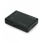 3x HDMI vaizdo jungiklis - su nuotolinio valdymo pultu ir IR imtuvu - microUSB prievadas - Lanberg SWV-HDMI-0003