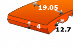 Dantytas diržas 440-H 075 z88