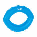 Silikoninė rankena rankų reabilitacijai, 0 - 14 kg, mėlyna, REBEL ACTIVE