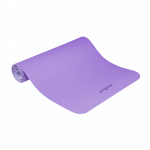 Gimnastikos kilimėlis jogai, pilatesui, fitnesui, 183x61cm, 4mm storio, TPE medžiaga, violetinė, REBEL ACTIVE