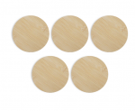 AlgoLaser apvalūs bambuko padėkliukai 5vnt