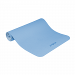 Gimnastikos kilimėlis jogai, pilatesui, fitnesui, 183x61cm, 4mm storio, TPE medžiaga, mėlynas, REBEL ACTIVE