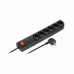 Apsaugos nuo vir&scaron;įtampių juosta 6xz/u 1.5 m juoda PSF4-601-2