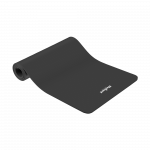 Gimnastikos kilimėlis jogai, pilatesui, fitnesui, 183x61cm, storis 6mm, TPE medžiaga, juoda, REBEL ACTIVE