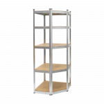 Kampinė sandėlio lentyna 180x40x70 sidabrinė Rebel