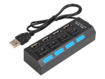 USB skirstytuvas WT.A-4xGN.A HUB-07 juodas