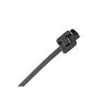 Plieninis laidų tvirtinimo dirželis su nailono danga 45cm 6.3mm