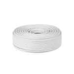 Cabletech kabelis RG-6U CU baltas 100m
