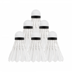 Plunksniniai badmintono &scaron;autuvai i&scaron; žąsų plunksnų, vamzdis 6 vnt, REBEL ACTIVE