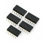 Karpomas lizdas kampinis 1x6 kai&scaron;čių 2.54mm - 5vnt
