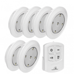 6 LED lempučių rinkinys, valdomas MCE165 nuotolinio valdymo pultu