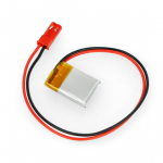Akyga Li-Pol akumuliatorius 70mAh 1S 3.7V - JST-BEC jungtis + lizdas - 20x15x4mm
