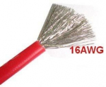 Silikono alavuota varinė viela 16AWG &ndash; 252 laidai &ndash; 1.3 mm2 &ndash; raudona &ndash; lanksti