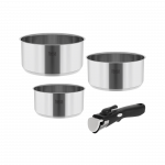 Puodų rinkinys su nuimama rankena TEESA COOK EXPERT SINGLE HAND