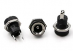DC maitinimo lizdas 022B 2.5x5.5mm - prisukamas - lizdas 5.5x2.5 - 2 pin