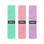 Medžiaginių mank&scaron;tos juostų rinkinys - Mini Band M, 27-55 kg, 3 medžiaginės juostos, REBEL ACTIVE