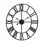 Aliuminis didelis sieninis laikrodis 60 cm