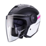 Atviras &scaron;almas Caberg Soho Zephyr matinė juoda/balta