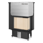 Plieninis židinio ugniakuras Romotop IMPRESSION R2G L 71.60.34.21 su pakeliamomis durimis, de&scaron;ininis