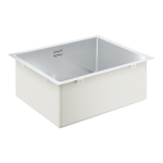 Plautuvė K700 U 60-S 544x444, nerūdijantis plienas, montuojama i&scaron; apačios, stainless steel