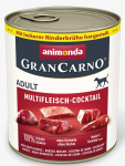 Animonda GranCarno Adult Multi-Meat Coctail: konservai suaugusiems &scaron;unims Mėsos kokteilis, 800 g
