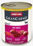 Animonda GranCarno Adult Beef + Heart: konservai &scaron;unims su &scaron;viežia jautiena ir &scaron;irdimis, 800 g