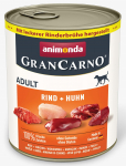 Animonda GranCarno Adult Beef + Chicken: konservai &scaron;unims su &scaron;viežia jautiena ir vi&scaron;tiena, 800 g