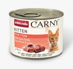 Animonda Carny Kitten &ndash; konservai kačiukams su jautiena ir kalakutiena, 200 g