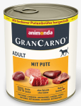 Animonda GranCarno Adult: konservai suaugusiems &scaron;unims su kalakutiena, 800 g