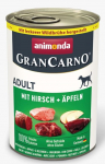 Animonda GranCarno Adult Beef + Venison with Aples: konservai &scaron;unims su &scaron;viežia jautiena ir elniena, pagardinta obuoliais, 400 g